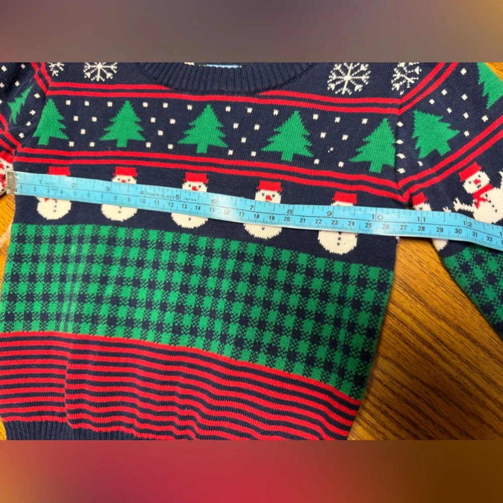 EUC ANDY & EVAN Christmas print sweater 2T cut smaller